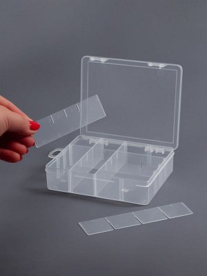 Органайзер для хранения мелочей, с подвесом, 12 ячеек, 14x12x3.3 см, прозрачный