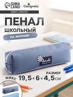 Пенал школьный Calligrata «Ромашка», на молнии, 1 отделение, МИКС