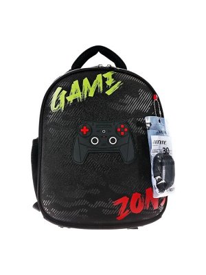 Рюкзак каркасный 35х27х13 см, deVENTE Junior 14L Gamer, + брелок, для мальчика