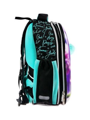 Рюкзак каркасный 38x29x17 см, deVENTE Choice Lite 17L Paris Girl, брелок, для девочки
