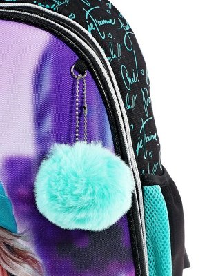 Рюкзак каркасный 38x29x17 см, deVENTE Choice Lite 17L Paris Girl, брелок, для девочки