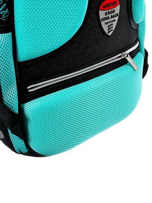 Рюкзак каркасный 38x29x17 см, deVENTE Choice Lite 17L Paris Girl, брелок, для девочки