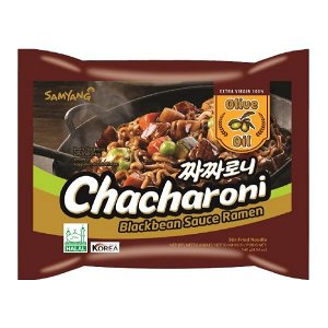 Samyang Лапша с соусом из черных соевых бобов Chacharoni 140г