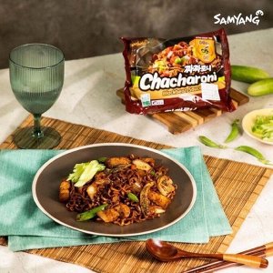 Samyang Лапша с соусом из черных соевых бобов Chacharoni 140г
