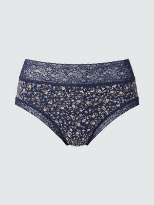 UNIQLO - мягкие трусы на высокой посадке - 67 BLUE