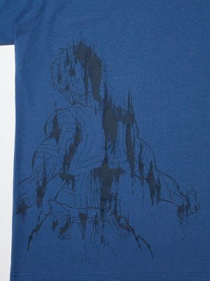UNIQLO UT - футболка с принтом из аниме «Клинок рассекающий демонов» - 66 BLUE