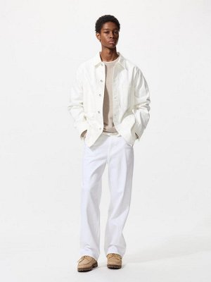 UNIQLO - стильная джинсовая куртка унисекс - 01 OFFWHITE