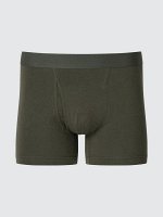 UNIQLO - хлопковые трусы-боксеры - 59 DARKGREEN