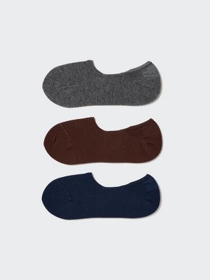 UNIQLO - набор из 3-ех пар низких носочков - 08 DARKGRAY