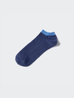 UNIQLO - мужские короткие носки в рубчик - 67 BLUE