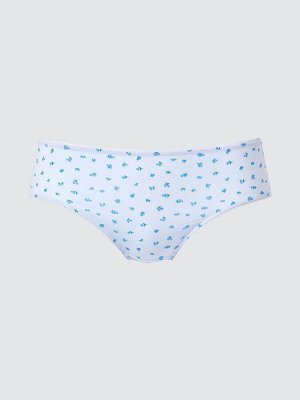 UNIQLO - мягкие трусики с цветочным принтом со средней посадкой - 60 LIGHTBLUE