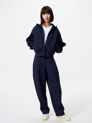 UNIQLO - толстовка на молнии в расслабленном стиле - 09 BLACK