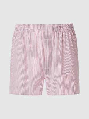 UNIQLO — мужские хлопковые трусы в полоску - 16 RED