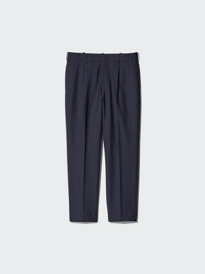 UNIQLO - мужские смарт-брюки с защипами - 09 BLACK