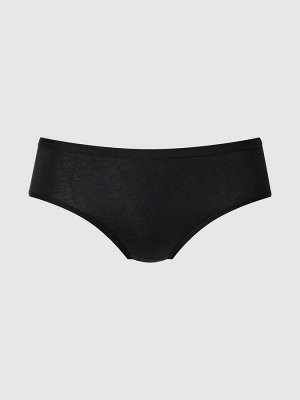 UNIQLO - мягкие однотонные трусики со средней посадкой - 09 BLACK