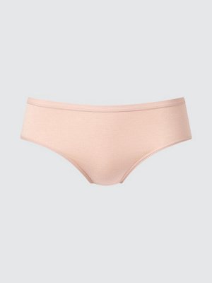 UNIQLO - мягкие однотонные трусики со средней посадкой - 31 BEIGE