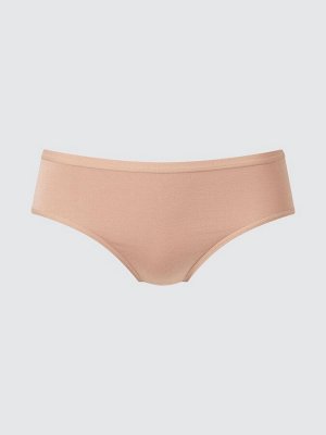 UNIQLO - мягкие однотонные трусики со средней посадкой - 34 BROWN