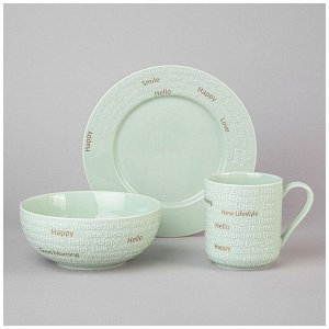 "Good Morning Breakfast Set: Mint Edition - 3 Pieces", 1 шт.