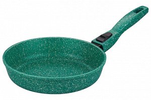 Сковорода "Изумрудная Глубина" 22 см – Гармония Вкуса, Без Крышки