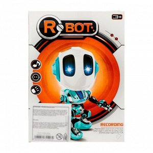 Робот «Повторюшка», реагирует на прикосновение, световые и звуковые эффекты, цвета МИКС