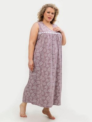 Сорочка ночная женская,мод. 431, трикотаж 60-70 (Иветта, французский серый )