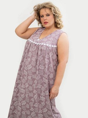 Сорочка ночная женская,мод. 431, трикотаж 60-70 (Иветта, французский серый )