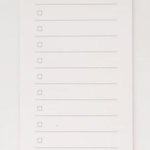 MUJI Strip-Shaped Memo Pad Checklist – узкий блокнот-чеклист