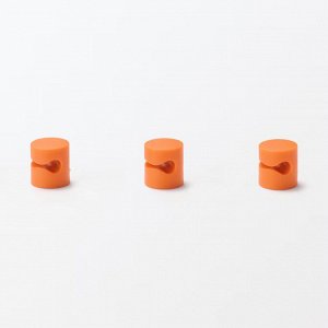 MUJI Magnetic Cable Holders – магнитные держатели для кабелей, 3 штуки, оранжевые