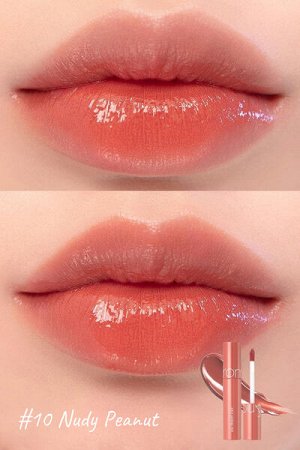 Сочный стойкий глянцевый тинт для губ Rom&Nd Juicy Lasting Tint #10 Nudy Peanut, 5.5гр