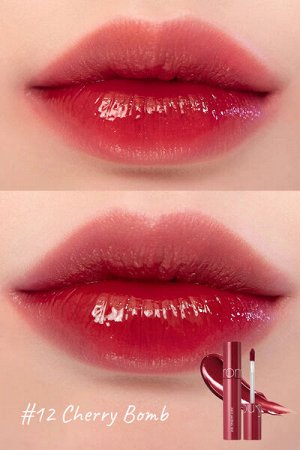 Сочный стойкий глянцевый тинт для губ Rom&Nd Juicy Lasting Tint #12 Cherry Bomb, 5.5гр