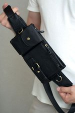 Мужская сумка через плечо. Натуральная кожа