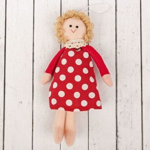 Кукла интерьерная «Василиса», платье в горошек, цвета МИКС