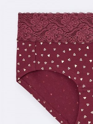GU Low-Rise Lace Trim Panties 3-Pack – трусики с заниженной посадкой и кружевной отделкой, 3 штуки