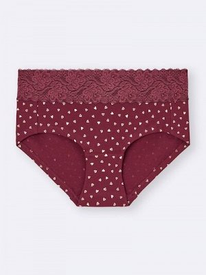GU Low-Rise Lace Trim Panties 3-Pack – трусики с заниженной посадкой и кружевной отделкой, 3 штуки