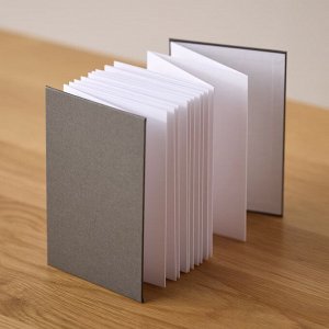 MUJI Accordion Notebook Dark Grey – складной блокнот - гармошка, тёмно-серый