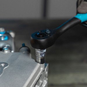 Ключ-трещотка 1/2", CrV, 72 зуба, с быстрым сбросом Gross