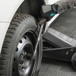 Ключ-трещотка телескопический 1/2", 305-445 мм, CrV, 72 зуба, с быстрым сбросом, хром Gross