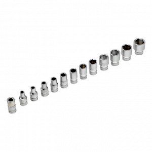 Набор торцевых головок, трещотка 120 зубьев, 1/4", CrV, 36 предметов Gross