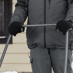 Движок для уборки снега, стальной, оцинкованный, 750 х 410 х 1100 мм, стальная рукоятка, Сибртех
