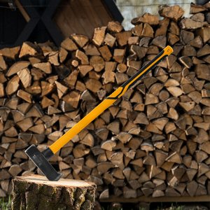 Колун-кувалда 4000 г, кованая, фибергласовая  рукоятка c TPR покрытием, 880 мм Denzel