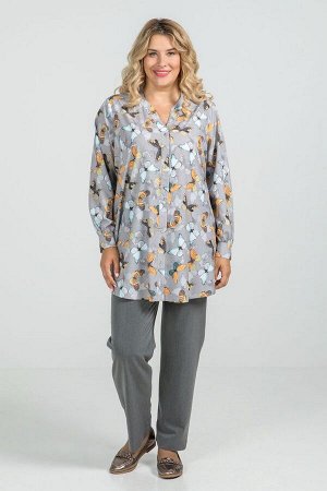 Брюки Прямые брюки из костюмной ткани, с высокой посадкой по фигуре. Модель на комбинированном поясе, с застежкой на тесьму - молнию и пуговицу.
Брюки представлены с туникой арт. 943
Цвет:
серый
Соста