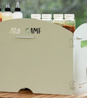 Ветрозащита для газовых плит [сталь, 42х25хh30см, полка, 1.7кг, черный, чехол]