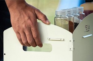 Ветрозащита для газовых плит [сталь, 50х25хh30см, полка, 1.9кг, черный, чехол]