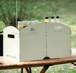 Ветрозащита для газовых плит [сталь, 50х25хh30см, полка, 1.9кг, черный, чехол]