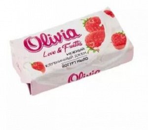 Мыло туалетное "OLIVIA Love Nature&Fruttis" 140г Клубничный джем