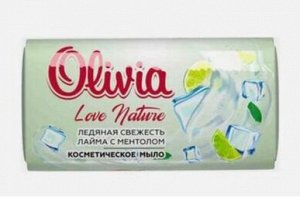 Alviero Мыло туалетное "OLIVIA Love Nature&Fruttis" 140г Ледяная свежесть лайма с ментолом