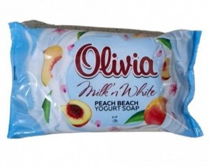Мыло туалетное "OLIVIA Milk n White" 140г Персик