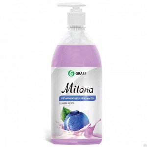 Крем-мыло жидкое GRASS "Milana" черника в йогурте 1 л