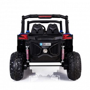 1 TOY Электромобиль «БАГГИ», полный привод 4WD, кожаное сиденье, цвет синий