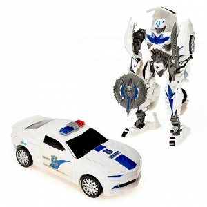 Робот-трансформер «Полицейский», цвета МИКС